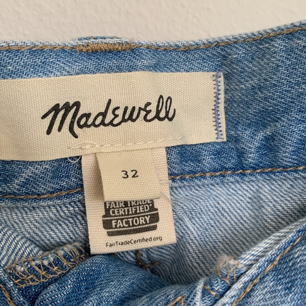 NWOT Madewell Pleated Denim Mini Skirt in
Stilecrost Wash 32 • - Picture 9 of 11